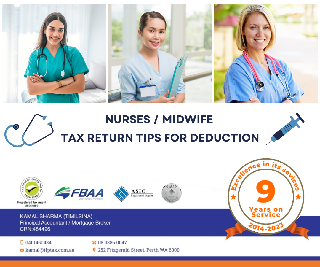 Nurses / Midwife: Tax Return Tips for deduction